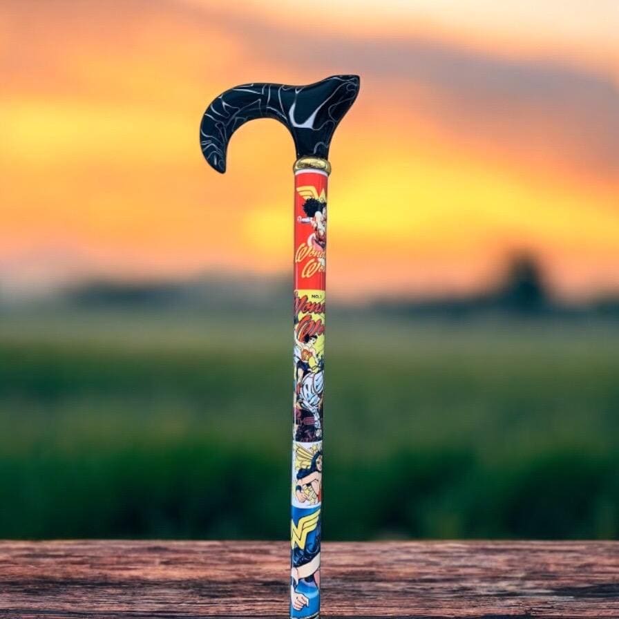 Ww Comic Custom Gehstock Verstellbarer Aluminium Derby Cane von Etsy - CustomCanesByKirk