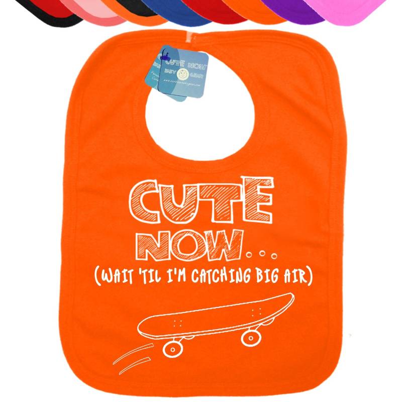 Baby Jetzt Skateboard Lätzchen Niedlich... | Warten Sie, Bis Ich Den Großen Luft Fang Bin Geschenk-Lustige Wählen Sie Farbe Longboard von Etsy - CuteNow
