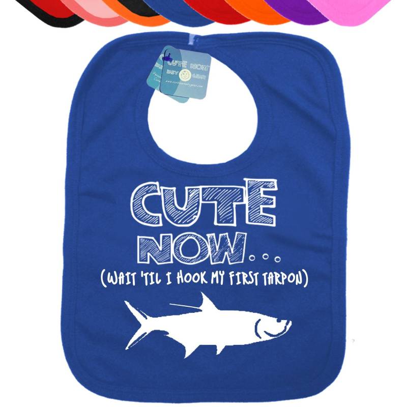 Baby-Tarpon-Lätzchen Jetzt Niedlich... | Warten Sie, Bis Sie Meinen Ersten Tarpon Einhaken Lustiges Baby-Lätzchen Für Kleinkinder. Wählen Die von Etsy - CuteNow