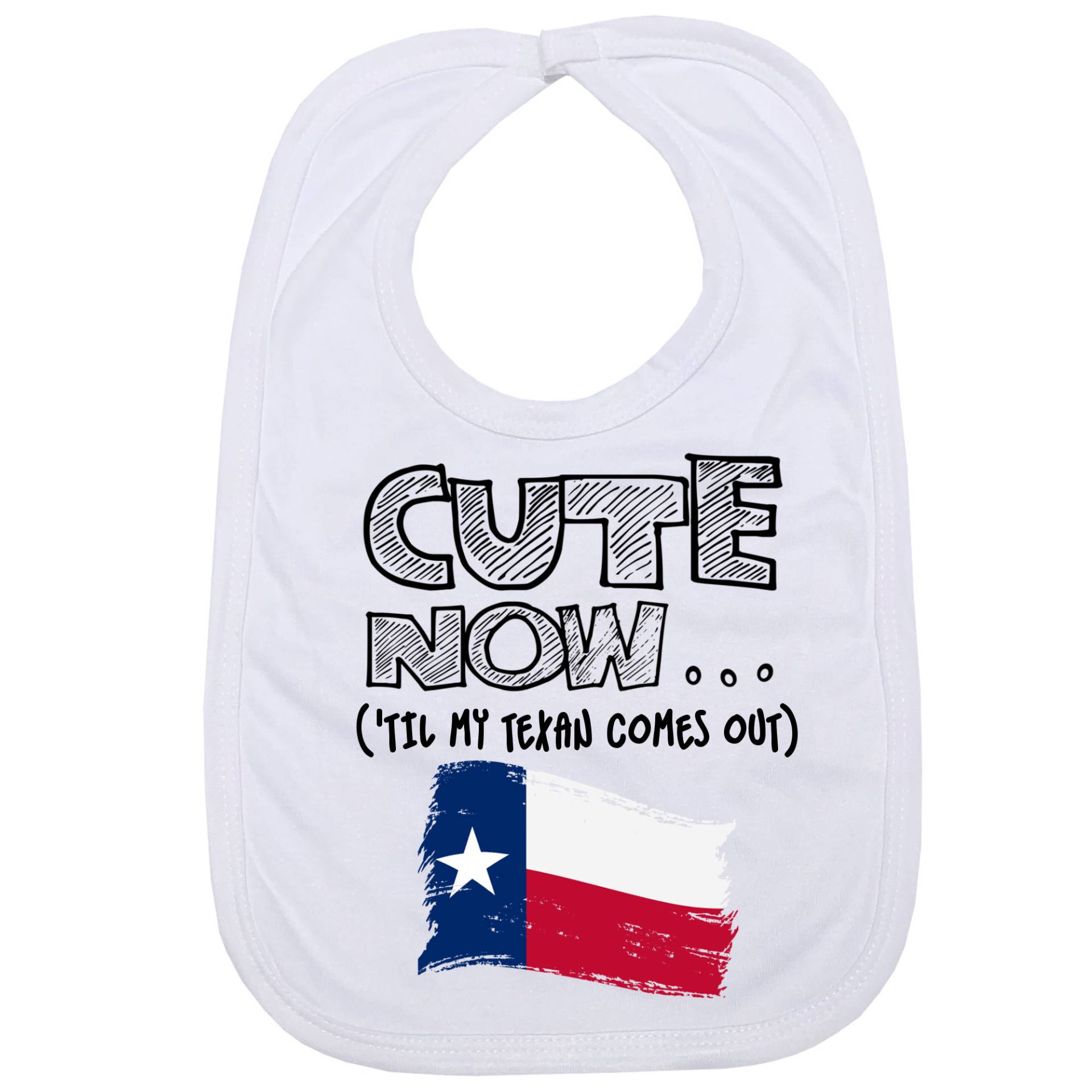 Baby Texas State Lätzchen Cute Now ... | 'til My Texan Comes Out Geschenk Usa Pride Lustiges Kleinkind in Der Weiß Austin Universität von Etsy - CuteNow