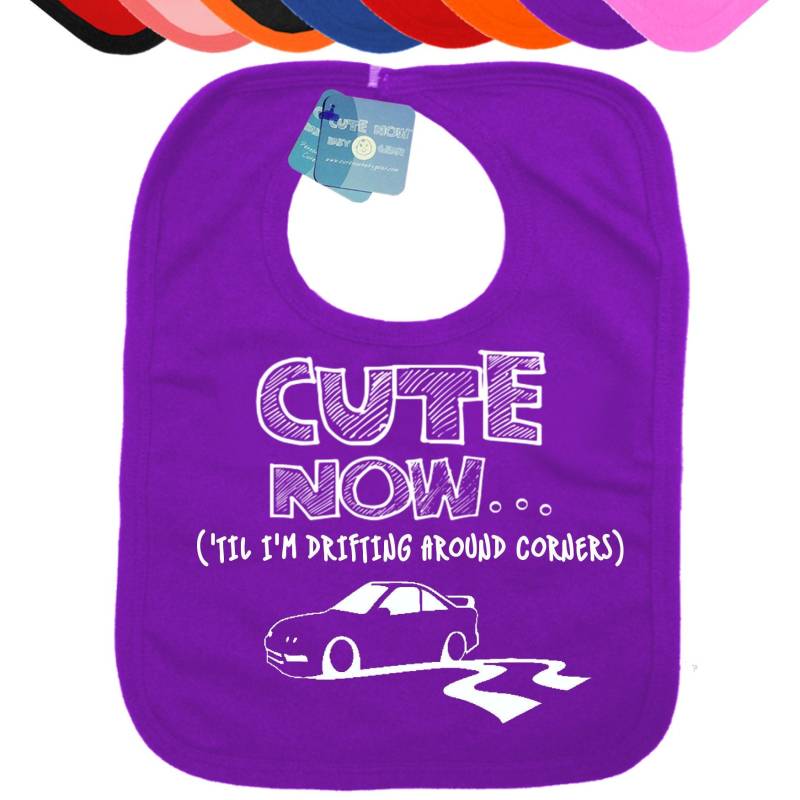 Cute Now ... Bis Ich Um Die Ecke Bin Und Säugling Baby Füttern Lätzchen Rennautos von Etsy - CuteNow