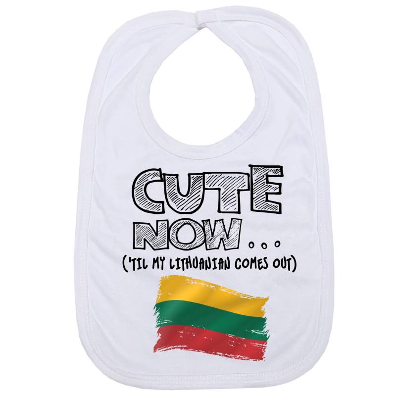 Cute Now ... | "Til My Litauisch Comes Out Säugling Baby Lätzchen Mit Flagge Von Litauen von Etsy - CuteNow