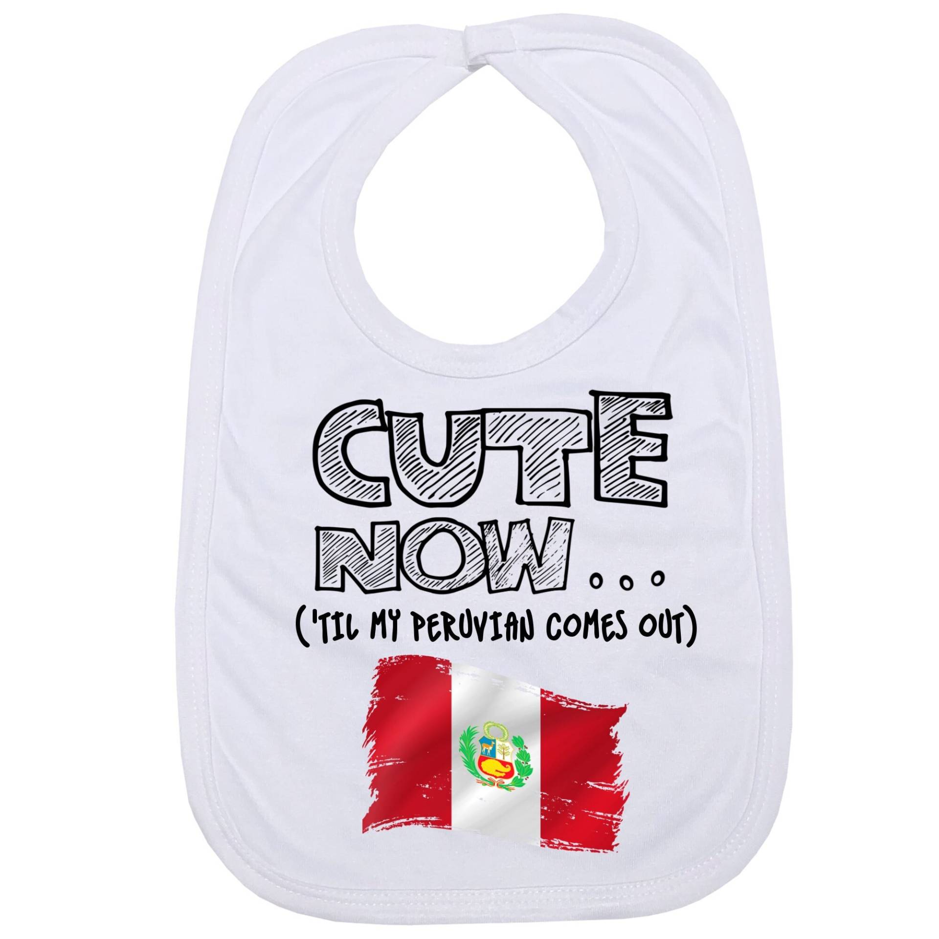 "Cute Now ... | "Til My Peruvian Comes Out" Säugling Baby Füttern Lätzchen Mit Flagge Von Peru." "Cute Now ... | "Til My Peruvian Comes Out" Säugling Baby Füttern Lätzchen Mit Flagge Von Peru." von Etsy - CuteNow