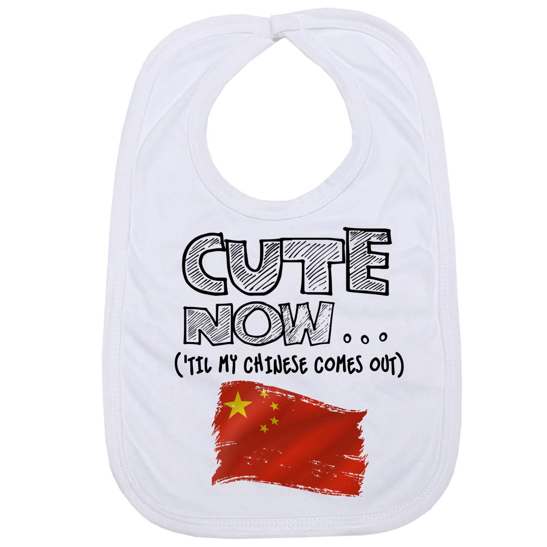 Cute Now ... | 'til My Chinese Comes Out Säugling Baby Füttern Lätzchen Mit Flagge Von China Cute Now ... | 'til My Chinese Comes Out Säugling Baby Füttern Lätzchen Mit Flagge Von China von Etsy - CuteNow