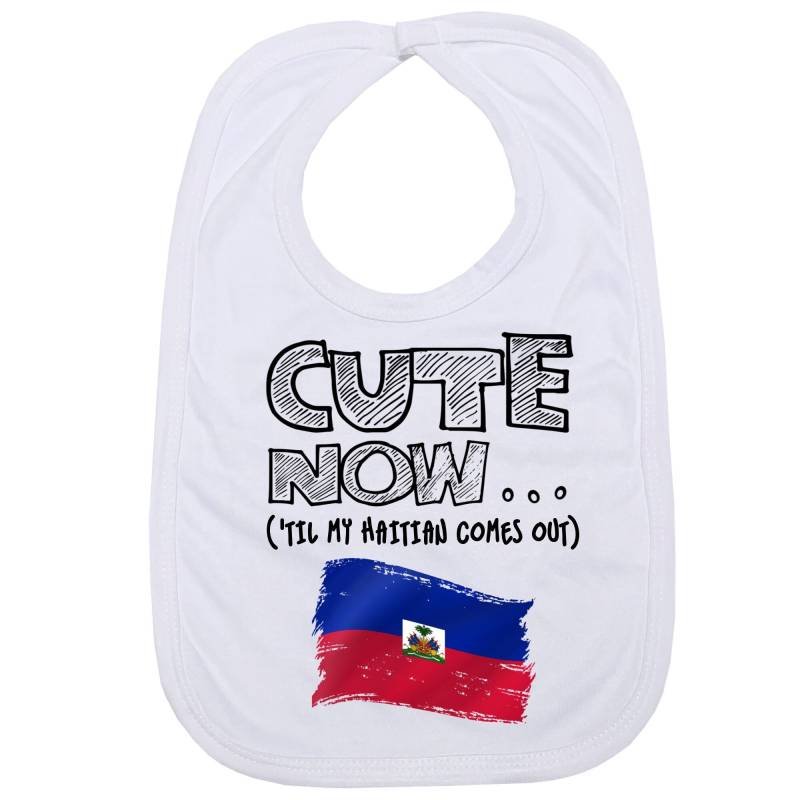 Cute Now ... | 'til My Haitian Comes Out Säugling Baby Füttern Lätzchen Mit Flagge Von Haiti von Etsy - CuteNow