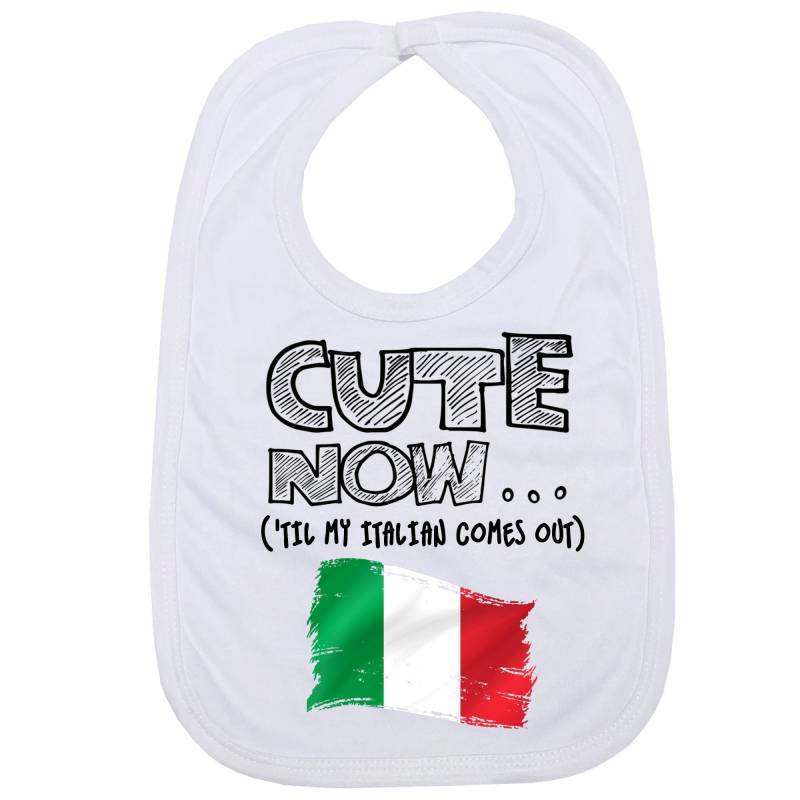 Cute Now ... | 'til My Italian Comes Out Säugling Baby Füttern Lätzchen Mit Flagge Von Italien von Etsy - CuteNow