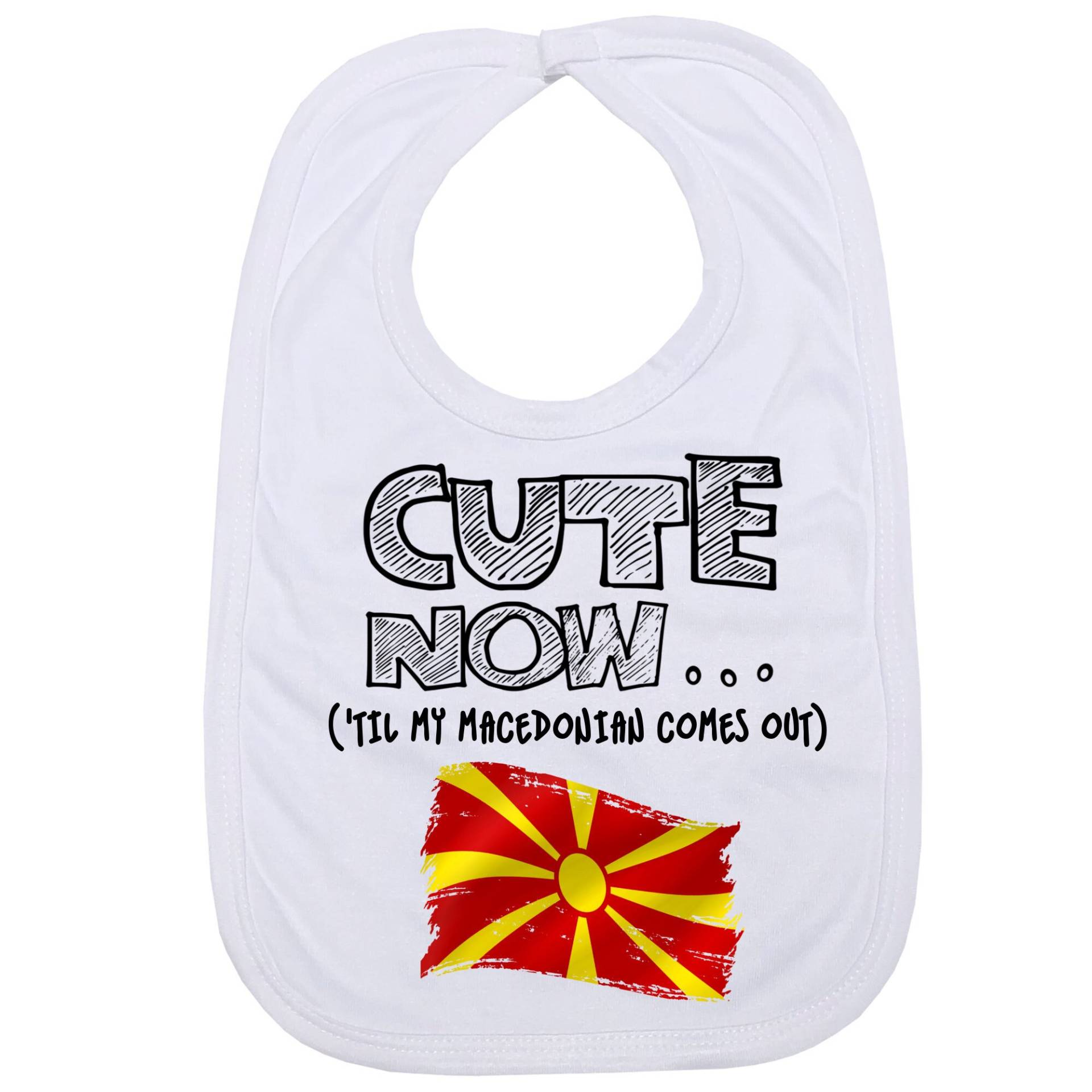 Cute Now ... | 'til My Mazedonisch Comes Out Kleinkind Baby Lätzchen Mit Flagge Von Mazedonien Cute Now ... | 'til My Mazedonisch Comes Out Kleinkind Baby Lätzchen Mit Flagge Von Mazedonien von Etsy - CuteNow