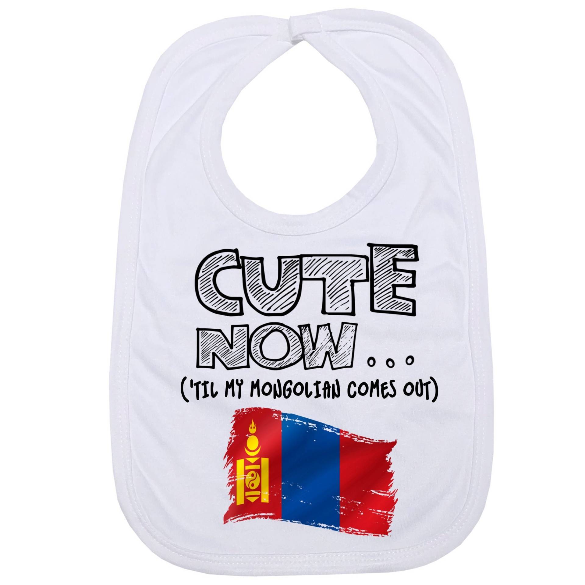 Cute Now ... | 'til My Mongolian Comes Out Kleinkind Baby Lätzchen Mit Flagge Der Mongolei Cute Now ... | 'til My Mongolian Comes Out Kleinkind Baby Lätzchen Mit Flagge Der Mongolei von Etsy - CuteNow