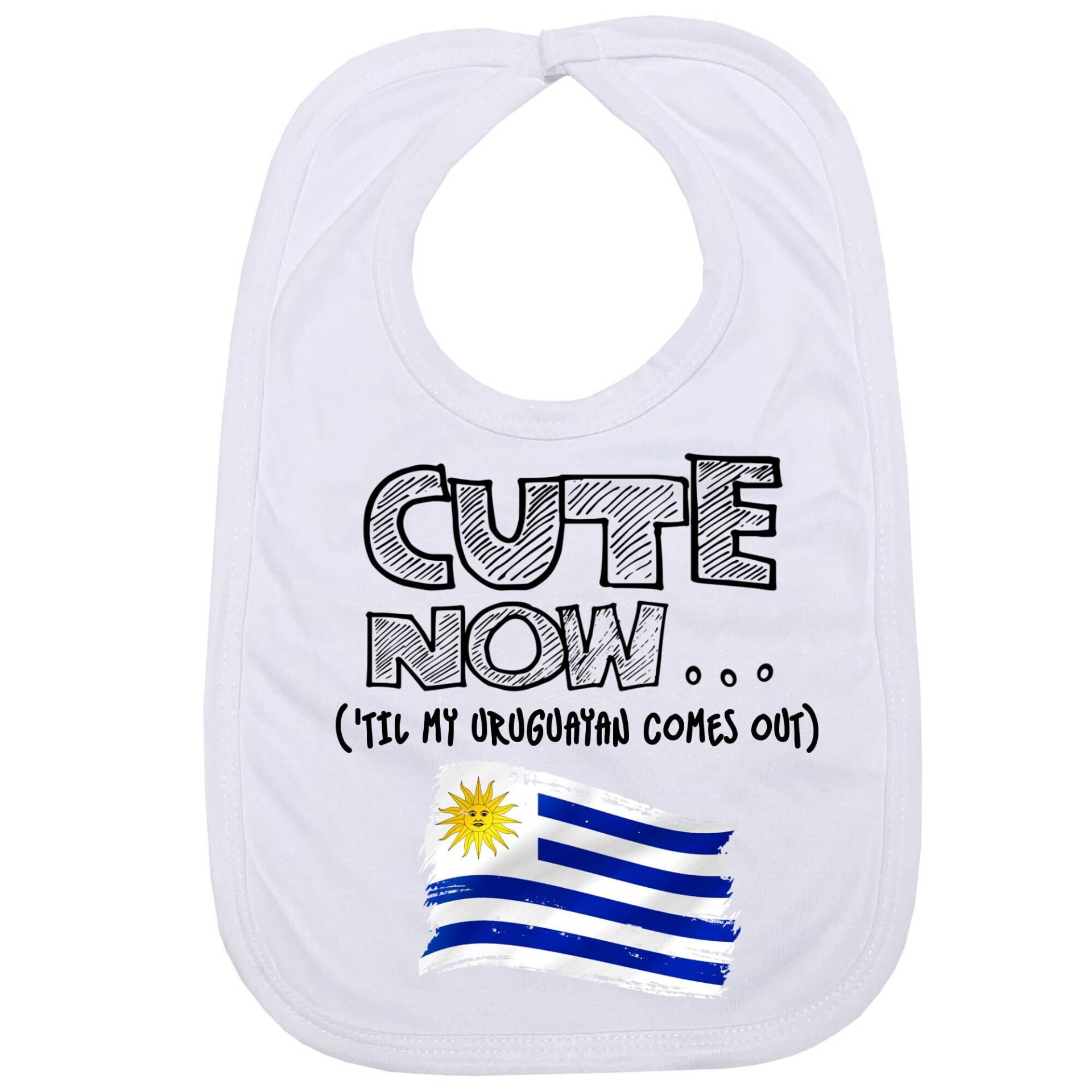 Cute Now ... | 'til My Uruguayan Comes Out Säugling Baby Lätzchen Mit Flagge Von Uruguay von Etsy - CuteNow
