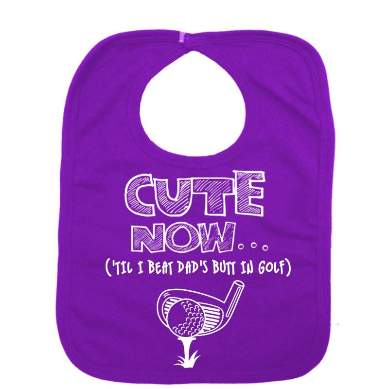 Cute Now... "Til I Beat Dad's Butt in Golf - Golfer Für Kleinkinder/Babys Lätzchen Aus Baumwolle von Etsy - CuteNow