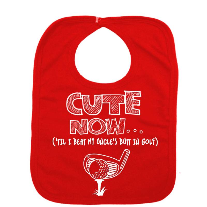 Cute Now... "Til I Beat My Uncle's Butt in Golf - Golfer Für Kleinkinder/Babys Lätzchen Aus Baumwolle von Etsy - CuteNow