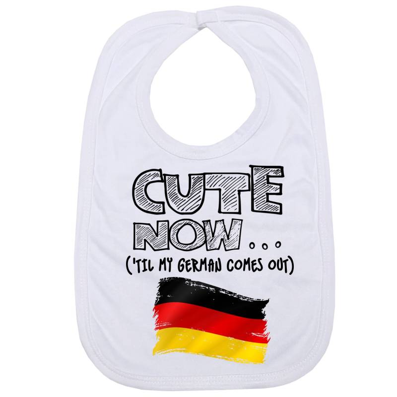 "Cute Now... | "Til My German Comes Out" Baby Lätzchen Mit "Deutschland Flagge"." von Etsy - CuteNow