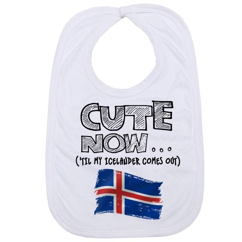 "Cute Now... | "Til My Isländer Comes Out" Baby Lätzchen Mit Island Flagge." von Etsy - CuteNow
