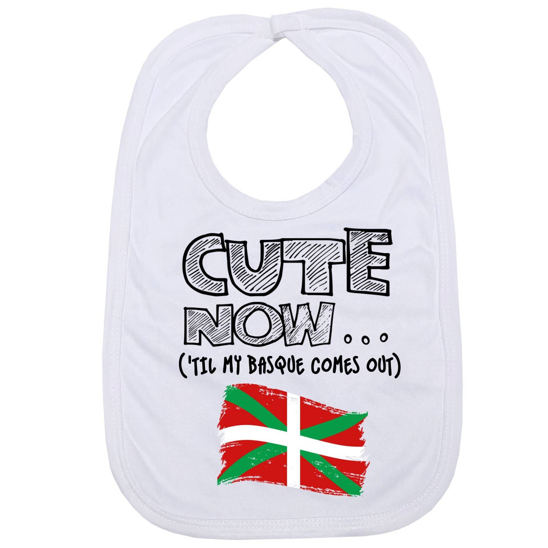 Baby Spanien Bib Cute Now... | 'til Mein Baske Kommt Heraus Geschenk Country Pride Lustiges Baby-Bib in Weiß Baby Spanien Bib Cute Now... | 'til Mein Baske Kommt Heraus Geschenk Country Pride Lustiges Baby-Bib in Weiß von Etsy - CuteNow