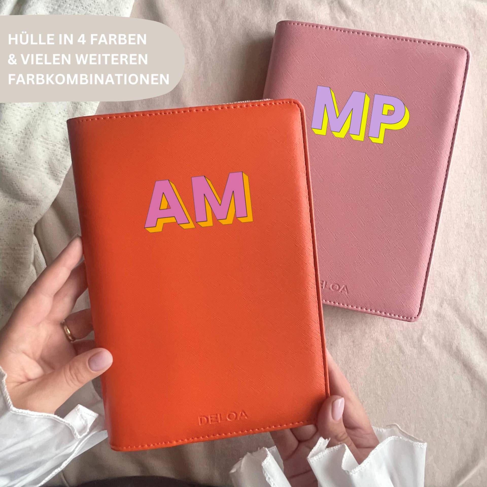 Deloa ® Uhefthülle, U-Heft Hülle Mit Fach Für Impfpass in Saffiano Kunstleder von Etsy - DELOA