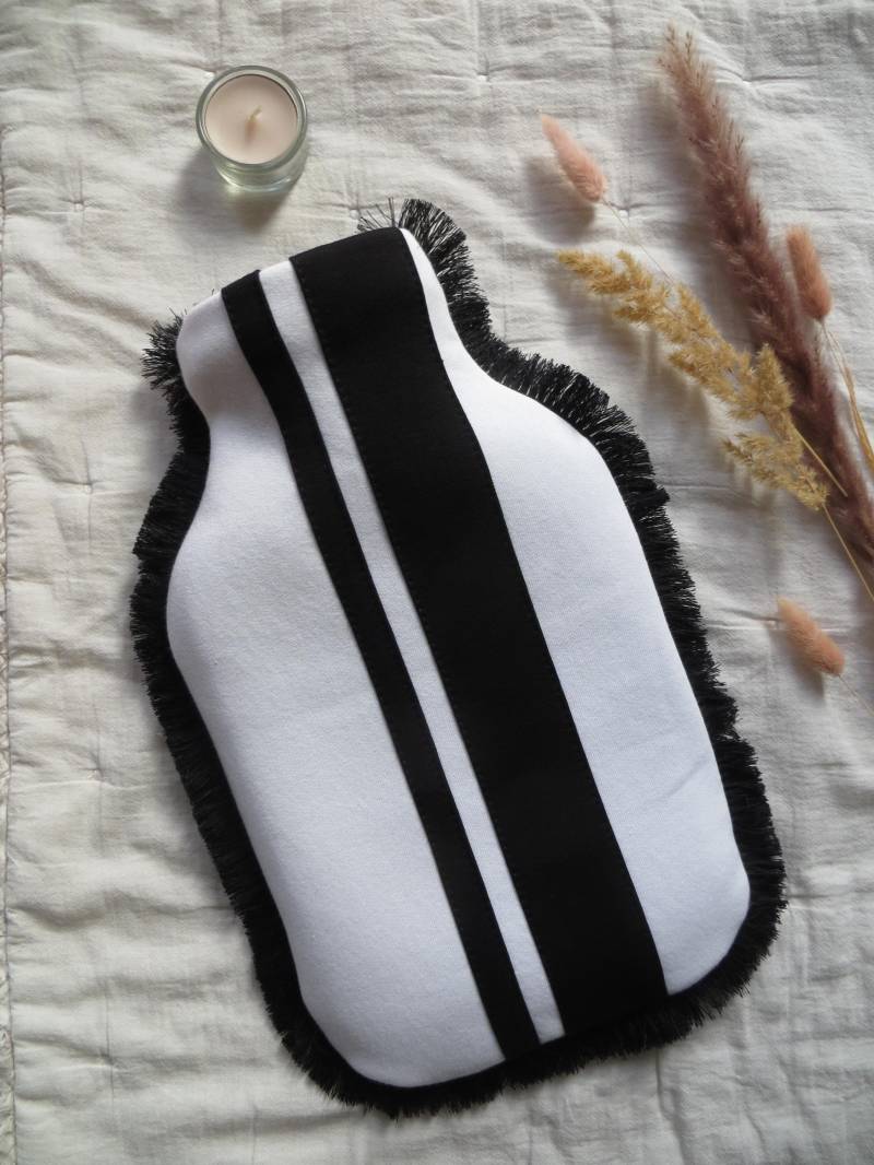 Wärmflaschenbezug Racing Rallye Rennstreifen + Tasche Fransen - Jersey Sweatstoff Mesh Wärmflaschenbezug Racing Rallye Rennstreifen + Tasche Fransen - Jersey Sweatstoff Mesh von Etsy - DENYBerlin