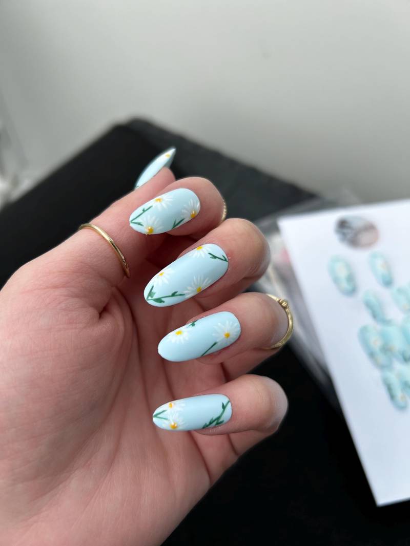 Press On Nails/Press Nägel/Kamille Nägel von Etsy - DIANENpressonnails