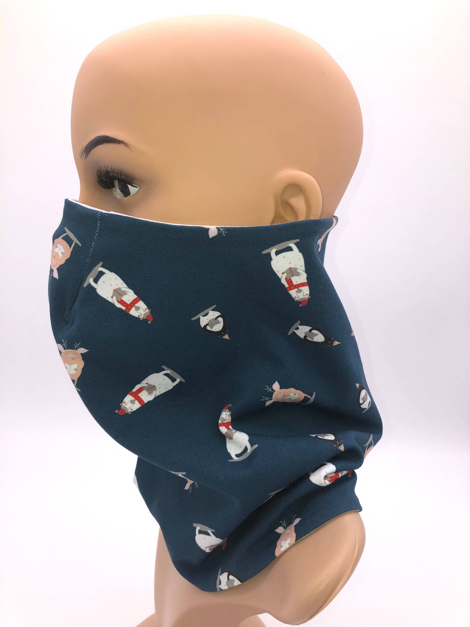 Loopschal Mund-Nase-Loop Weihnachtsstoff Jersey Gesichtsmaske Behelfsmaske Mundbedeckung Handgemacht Waschbar Baumwolle 2-Lagig Loopschal Mund-Nase-Loop Weihnachtsstoff Jersey Gesichtsmaske Behelfsmaske Mundbedeckung Handgemacht Waschbar Baumwolle 2-Lagig von Etsy - DIKG