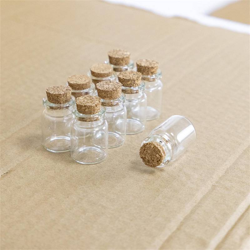 100 Stücke 22x25x12, 5 Mm 4Ml Mini Klar Korken Glasflaschen Fläschchen Gläser Behälter Kleine Wishing von Etsy - DIY1801