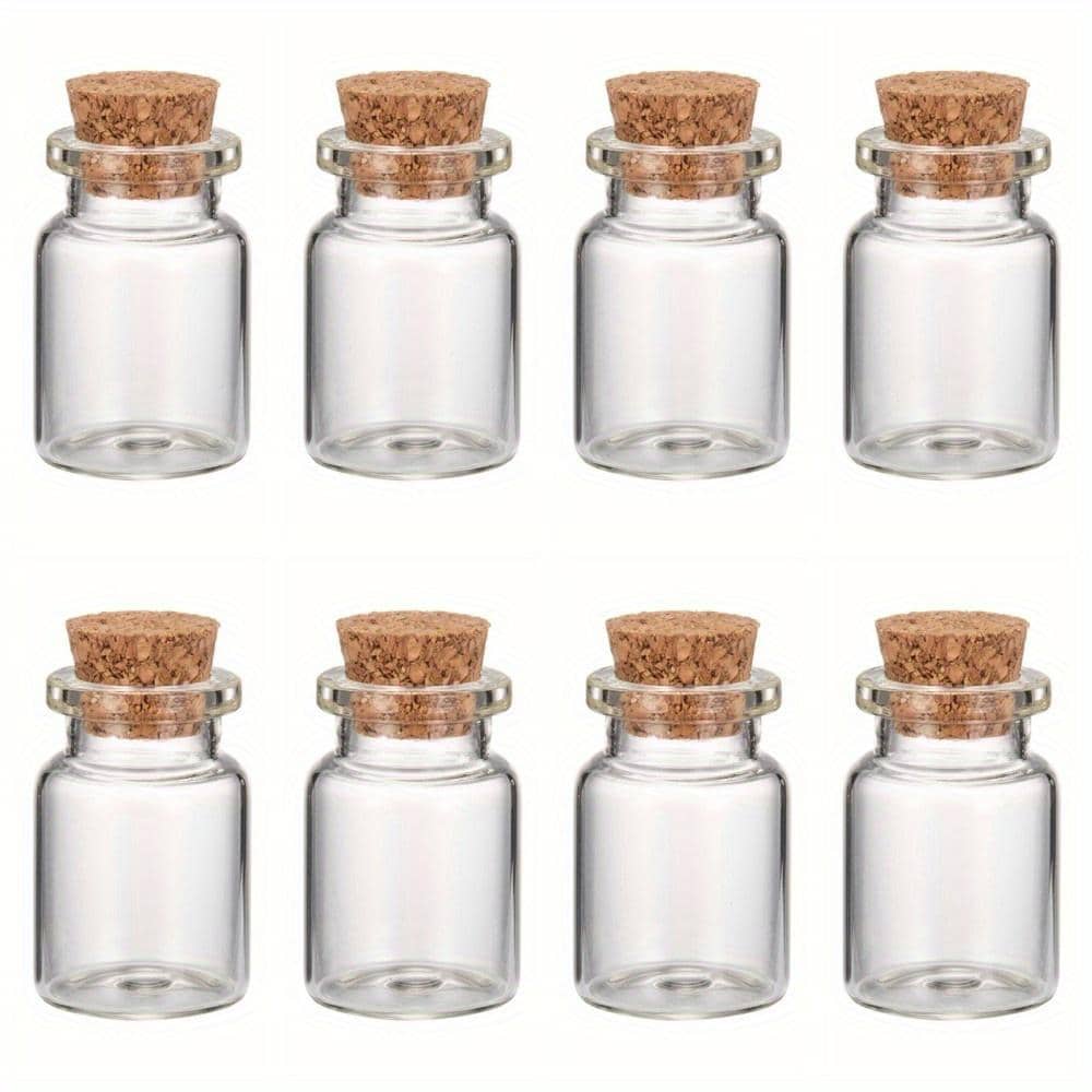 100 Stücke 22x30x12, 5 Mm 5Ml Mini Klarkorken Glasflaschen Fläschchen Gläser Behälter von Etsy - DIY1801