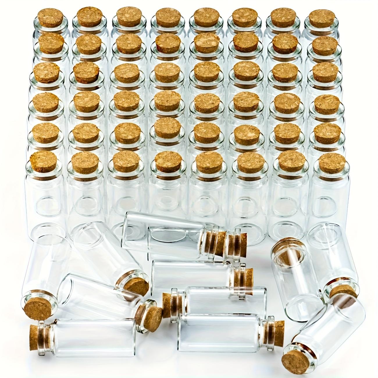 100 Stücke 22x50x12, 5 Mm 10Ml Mini Klarglasflaschen Mit Korken Stopfen Glasfläschchen Gläser von Etsy - DIY1801