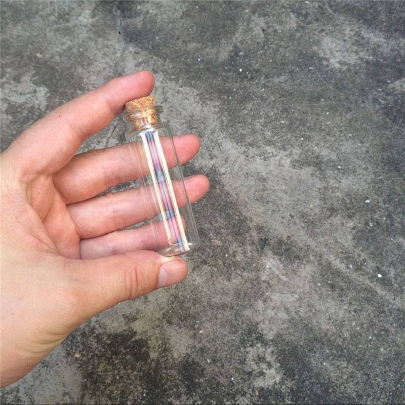 100 Stücke 22x70x12.5mm 18Ml Mini Klarglasflaschen Mit Korken Stopfen Glasfläschchen Gläser von Etsy - DIY1801