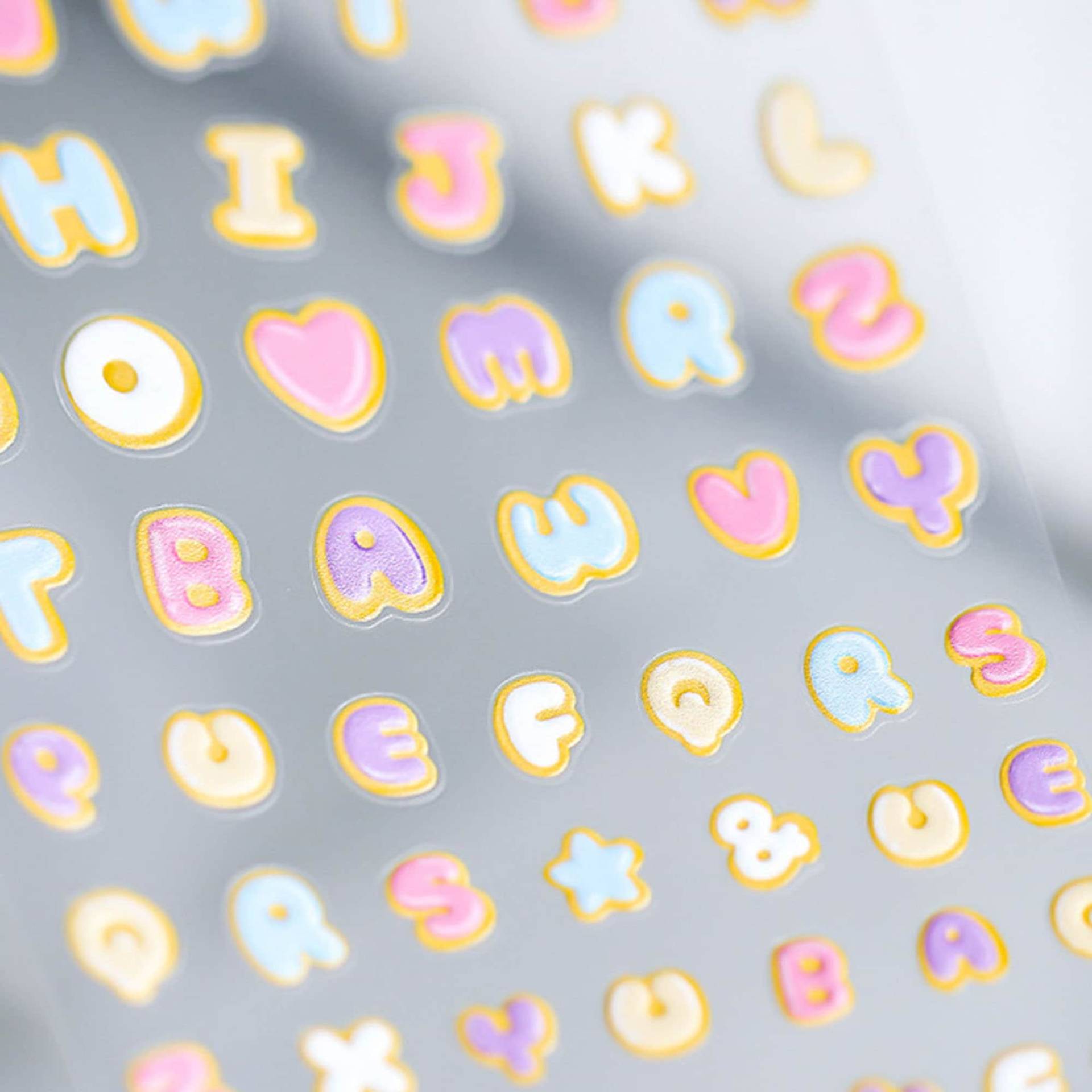 Alphabet Nagel Aufkleber, Buchstaben Kawaii 5D Nägel, Diy Nägel von Etsy - DIYDesignerArt
