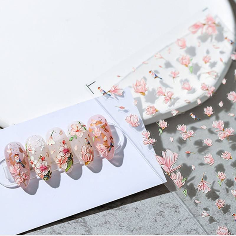 Blumen Nagel Aufkleber, Mangnolia Blume, Frühling Diy Nägel von Etsy - DIYDesignerArt