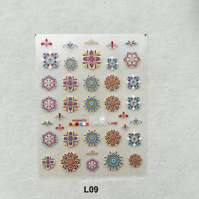 Boho Nagelaufkleber, Bohemian Nailart, 3D Nail Art Aufkleber, Diy Nägel, Bohemia von Etsy - DIYDesignerArt