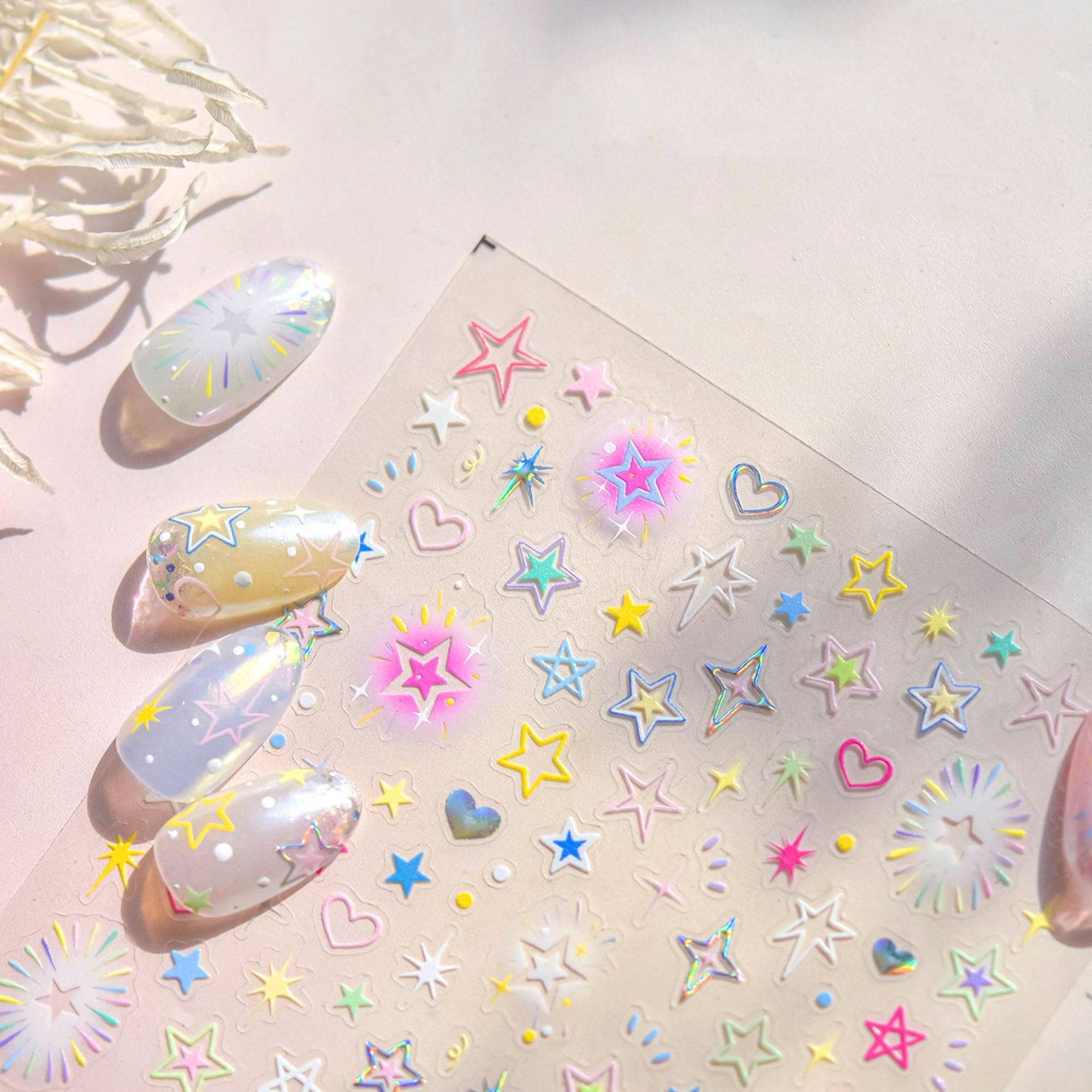 Bunte Sterne Nagel Aufkleber, Stern Aufkleber Kunst, Süsse Nagelabziehbilder, Diy Nägel Bunte Sterne Nagel Aufkleber, Stern Aufkleber Kunst, Süsse Nagelabziehbilder, Diy Nägel von Etsy - DIYDesignerArt