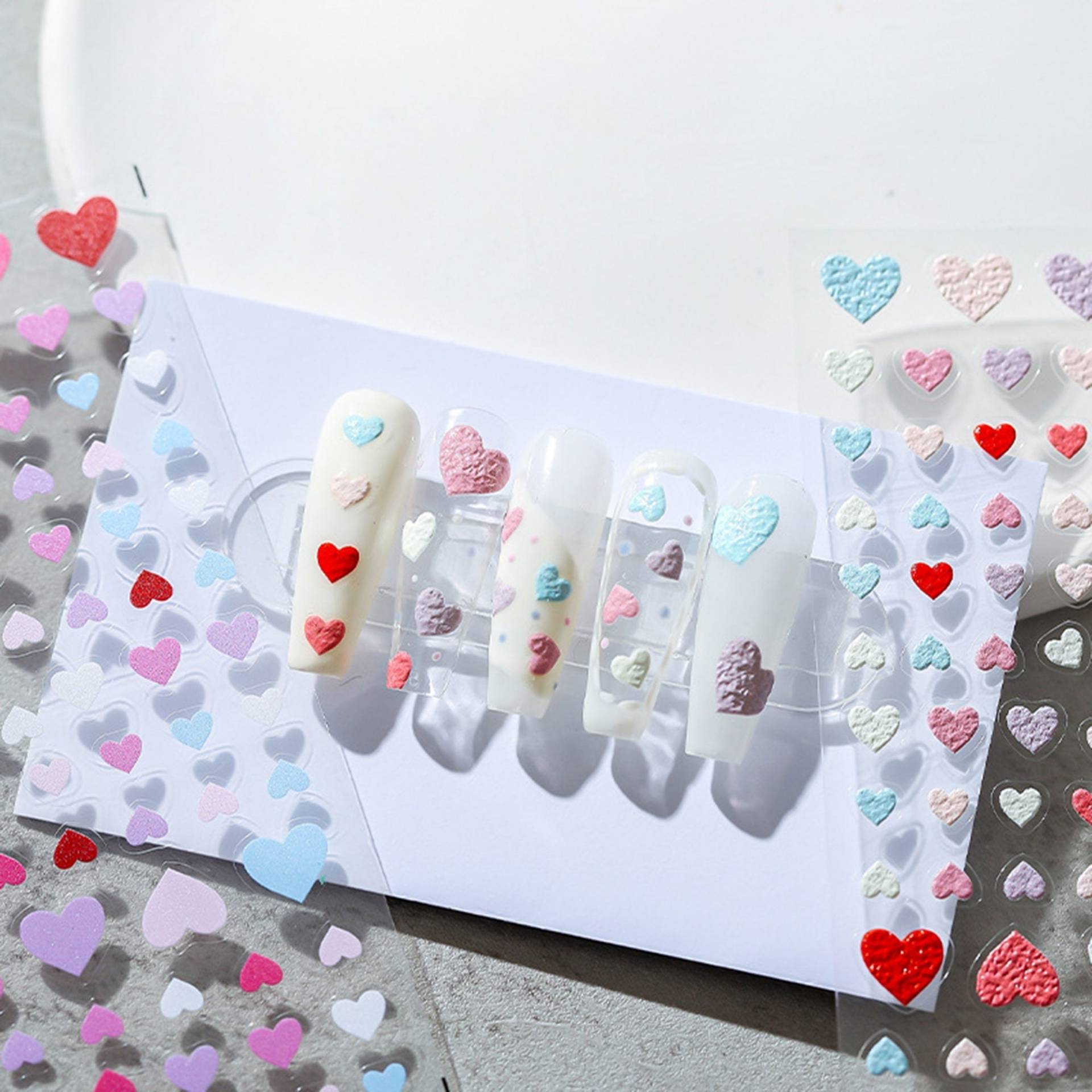 Herz Nagelsticker, Nagelsticker Herz, Nail Art Sticker, 5D Nägel, 3D Diy Nägel von Etsy - DIYDesignerArt