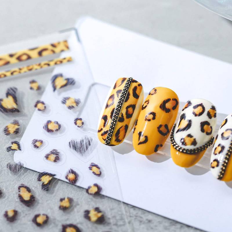 Leoparden-Nagelaufkleber, Nagelaufkleber-Kunst, Nageldesign-Kunst, Diy-Nägel von Etsy - DIYDesignerArt