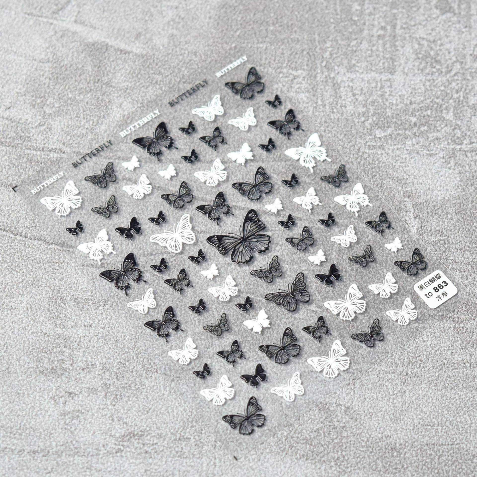 Schmetterling Nagelsticker, Nail Art Aufkleber, Designer 5D Geprägt, Diy Nägel Schmetterling Nagelsticker, Nail Art Aufkleber, Designer 5D Geprägt, Diy Nägel von Etsy - DIYDesignerArt