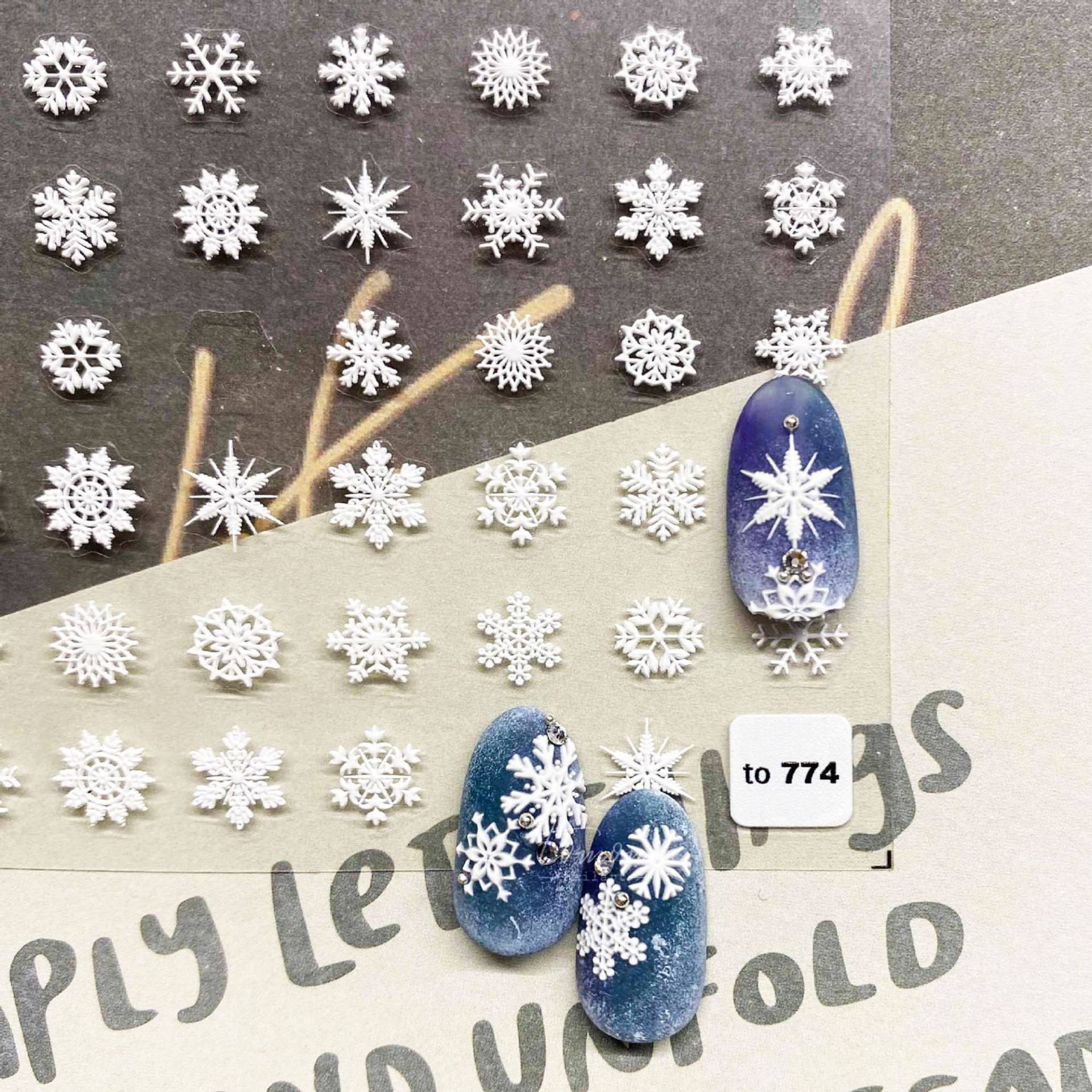Schneeflocke Nagel Aufkleber, Winter Abziehbild-Kunst, Diy Nägel, 5D Nägel Schneeflocke Nagel Aufkleber, Winter Abziehbild-Kunst, Diy Nägel, 5D Nägel von Etsy - DIYDesignerArt