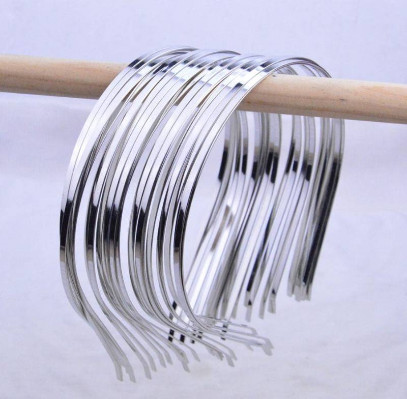 3mm Silber Metall Haarreif, 50 Stück Metal Haargummis von Etsy - DIYartworld