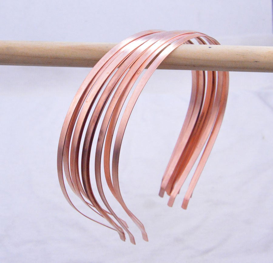 50 Stück X 5mm Kupfer Metall Stirnbänder, Kupfer Überzogene Haarband von Etsy - DIYartworld