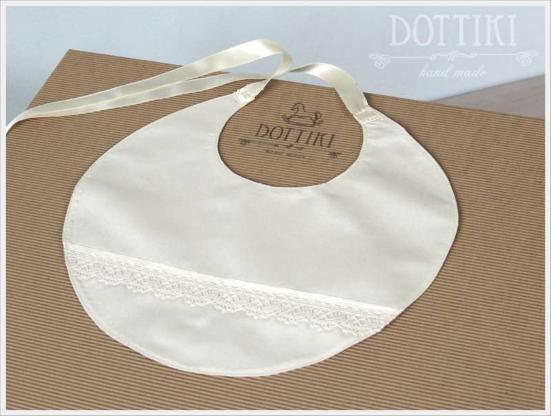 Seide Tauflätzchen, Lätzchen Zur Taufe von Etsy - DOTTIKI