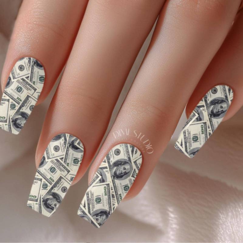 Alles Über Die Benjamins Geldnagel Abziehbilder - Xl Nagelverpackungen Geldnägel Wasserschiebefolie Aufkleber von Etsy - DXHNAILCO