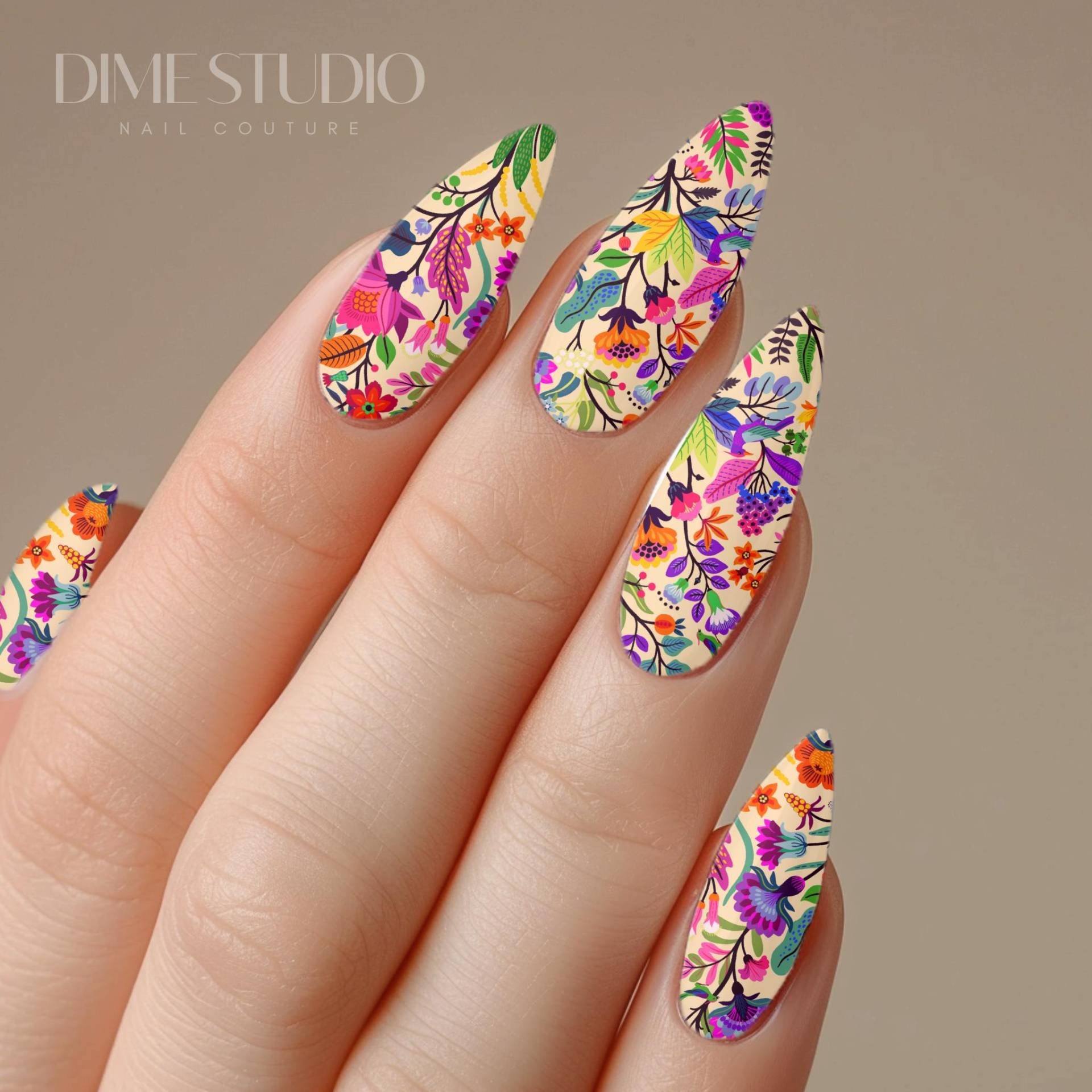 Fiesta Florals Nagel Aufkleber Wassertransfer Nail Wraps Bunt Frühling Sommer Art Maniküre Zubehör Fiesta Florals Nagel Aufkleber Wassertransfer Nail Wraps Bunt Frühling Sommer Art Maniküre Zubehör von Etsy - DXHNAILCO