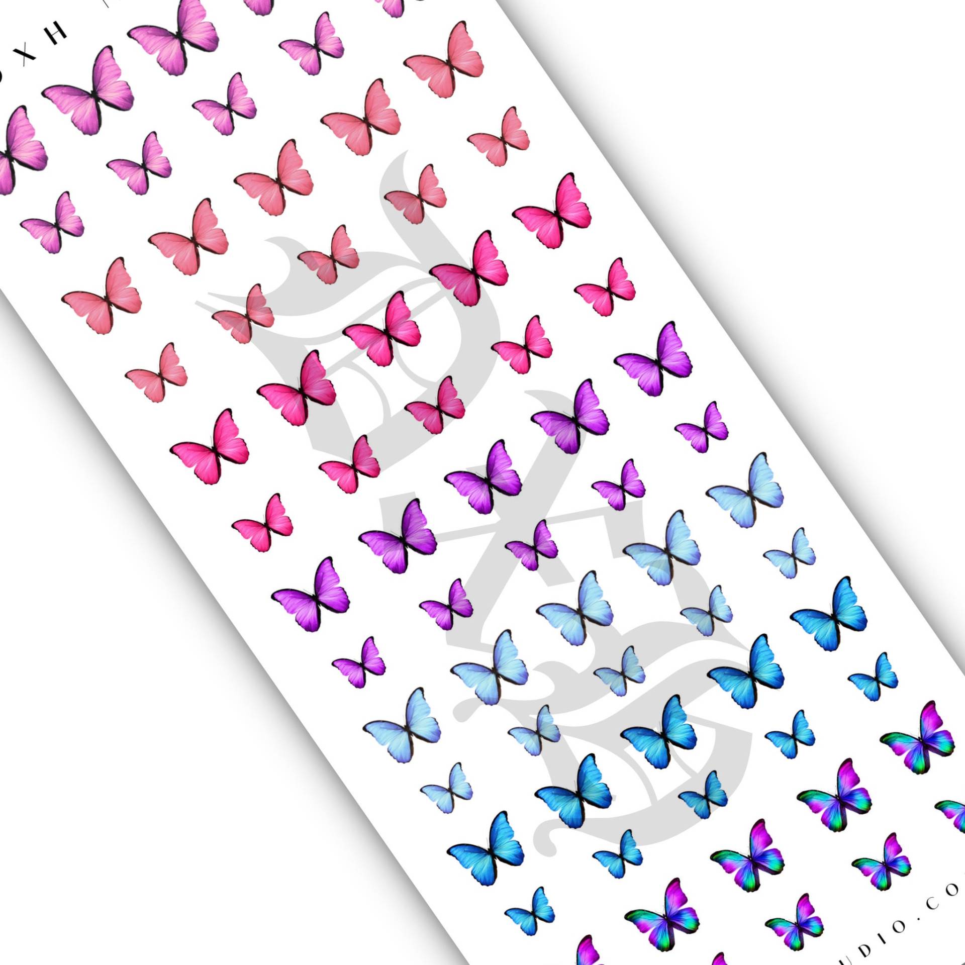 Mehrfarbige Schmetterling Nageltatzen - Sommer Frühling Nail Art Nagelzubehör Wasser Transfer Aufkleber Mehrfarbige Schmetterling Nageltatzen - Sommer Frühling Nail Art Nagelzubehör Wasser Transfer Aufkleber von Etsy - DXHNAILCO