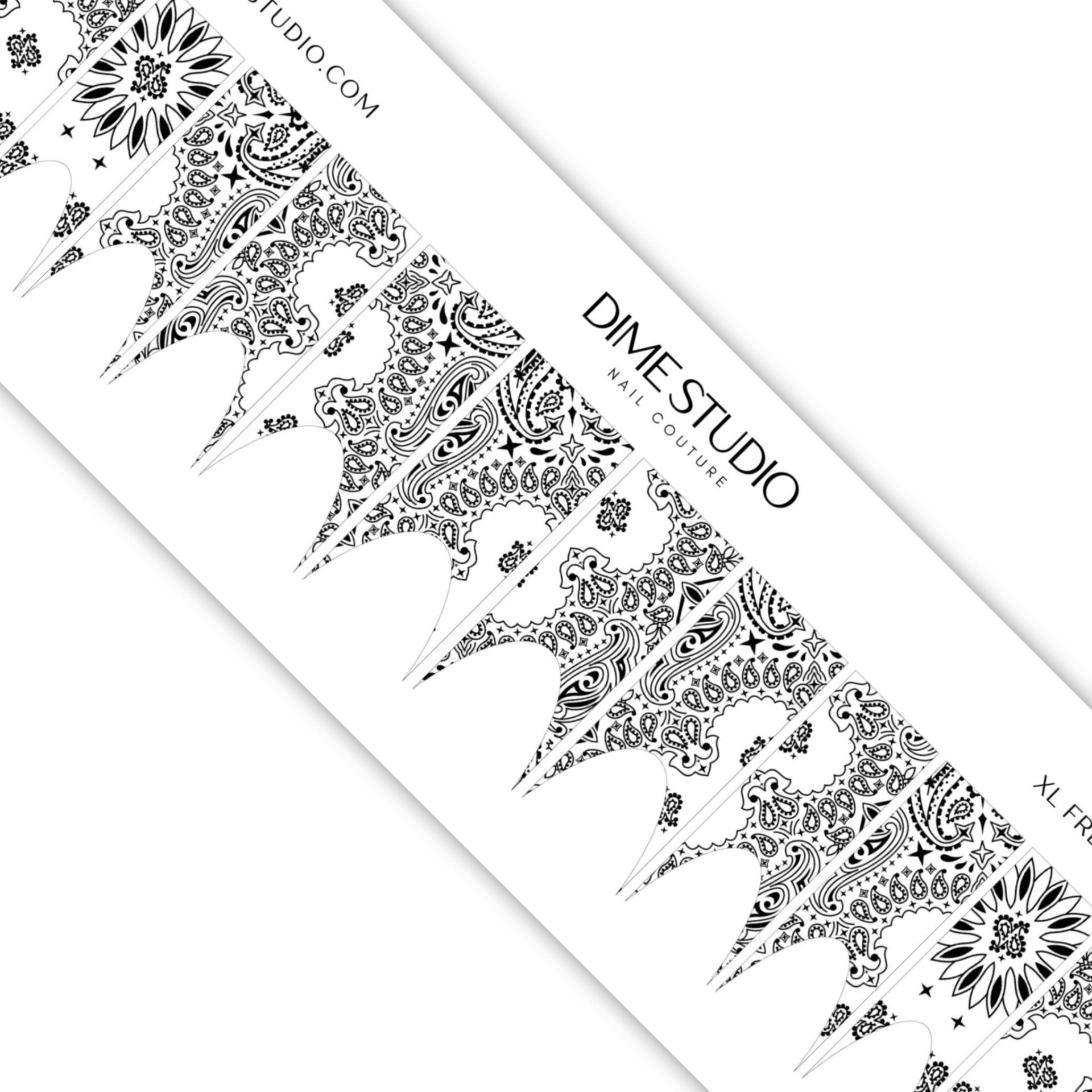 Weißes Bandana Frenchies - Paisley French Tip Nail Wraps Wasser Transfernagel Aufkleber Weißes Bandana Frenchies - Paisley French Tip Nail Wraps Wasser Transfernagel Aufkleber von Etsy - DXHNAILCO