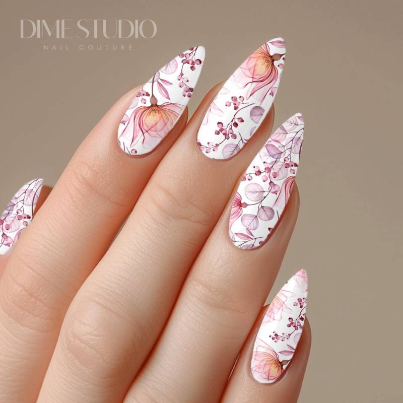 Wilde Blumen Nail Art Aufkleber Wassertransfer Frühling Nagel Lieferungen Lily Designs von Etsy - DXHNAILCO