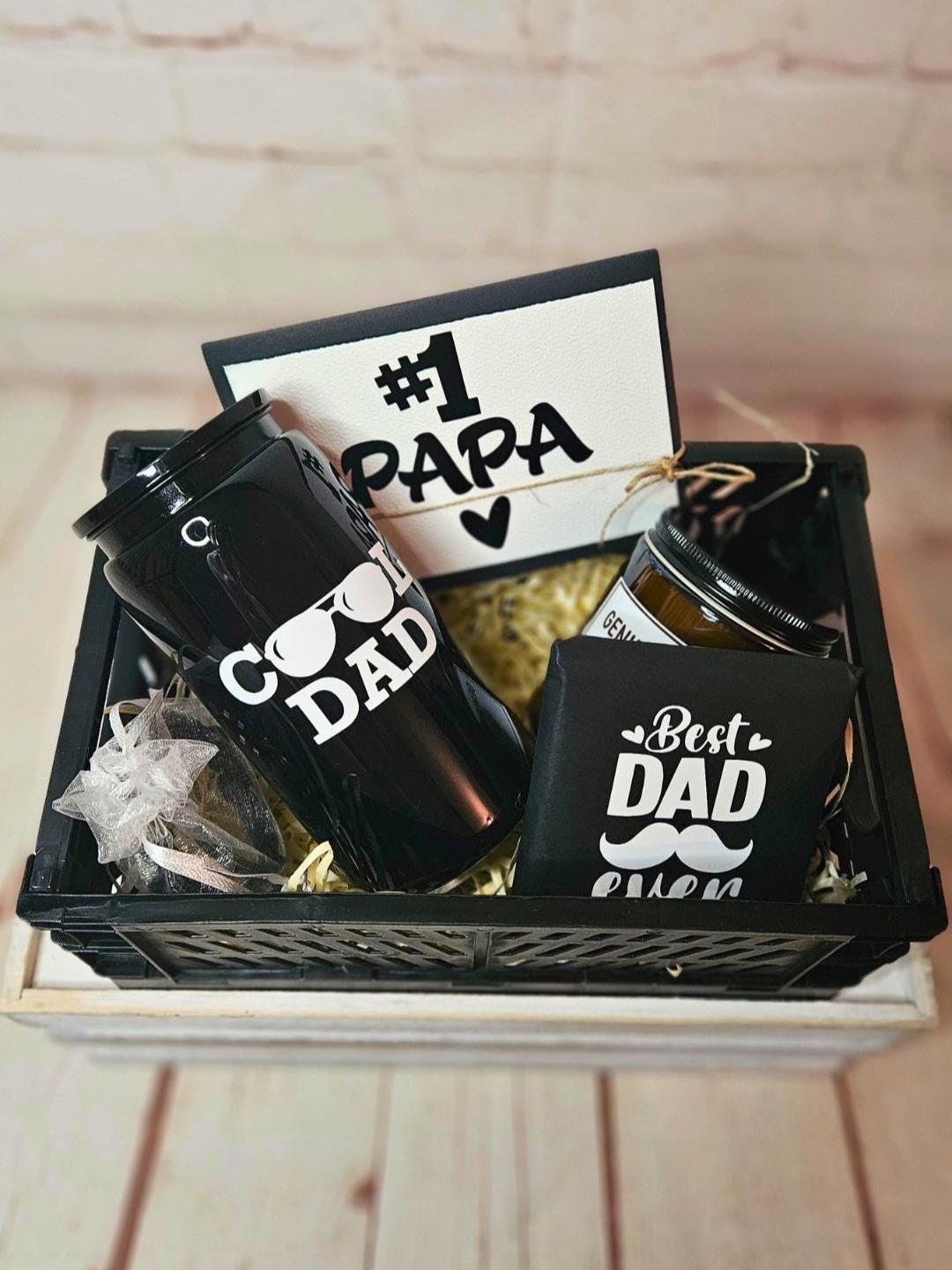 Cool Dad Geschenkbox | Geschenk Vatertag Geschenkkorb Trinkbecher Schwarz Personalisiert Bester Papa Männergeschenke Geburtstag Cool Dad Geschenkbox | Geschenk Vatertag Geschenkkorb Trinkbecher Schwarz Personalisiert Bester Papa Männergeschenke Geburtstag von Etsy - DagmarasCreations