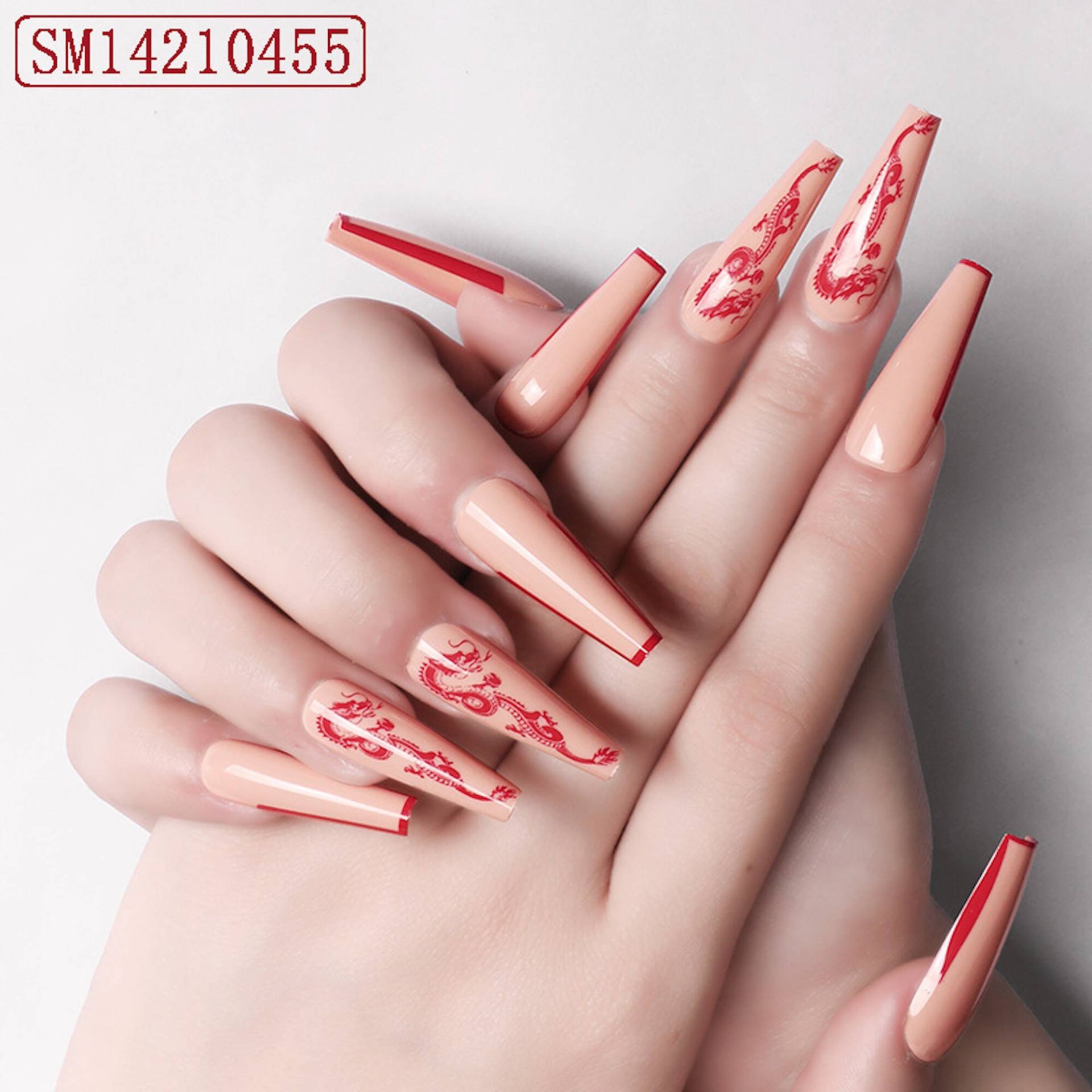 24Pcs Mix Size Press On Nails Set Mit Drachen, Xtra Lange Sargnägel, Druck Auf Fasle Nägel, Xxl Sargnägel 24Pcs Mix Size Press On Nails Set Mit Drachen, Xtra Lange Sargnägel, Druck Auf Fasle Nägel, Xxl Sargnägel von Etsy - DaisyNailArt