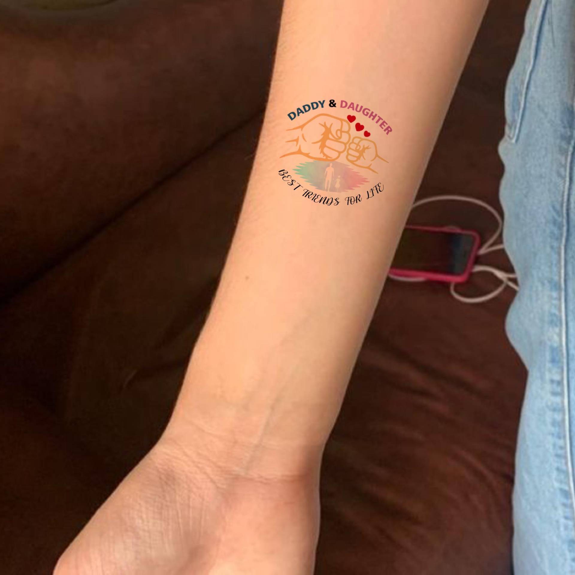 Benutzerdefinierte Vater Und Tochter Tattoo, Benutzerdefinierte Tattoo Vatertagsgeschenk, Vatertagsgeschenk Von Tochter, Frau, Sohn, Temporäres Benutzerdefinierte Vater Und Tochter Tattoo, Benutzerdefinierte Tattoo Vatertagsgeschenk, Vatertagsgeschenk Von Tochter, Frau, Sohn, Temporäres von Etsy - DamianGoods