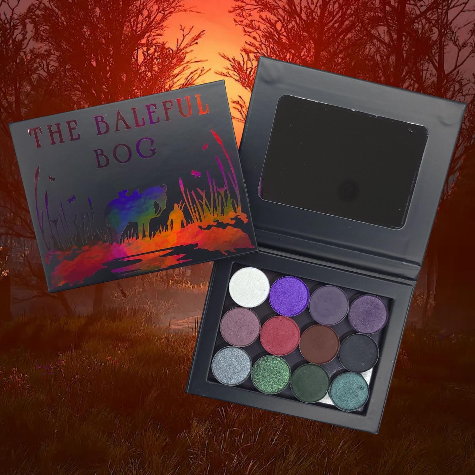 The Baleful Bog - 12 Eyeshadow Palette/Bundle Lila, Rot, Grün von Etsy - DandyLionsCo