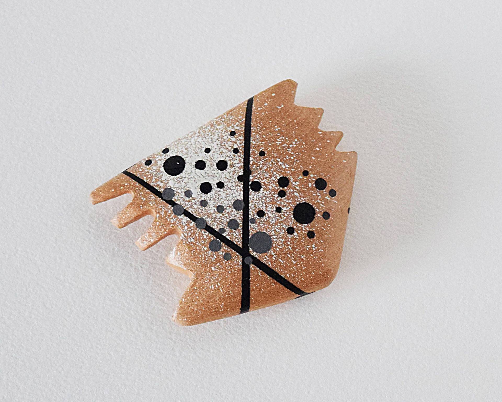 Kleiner Abstrakter Handspiegel | Schwarz Weiss Einfarbig von Etsy - DanglingDimTint
