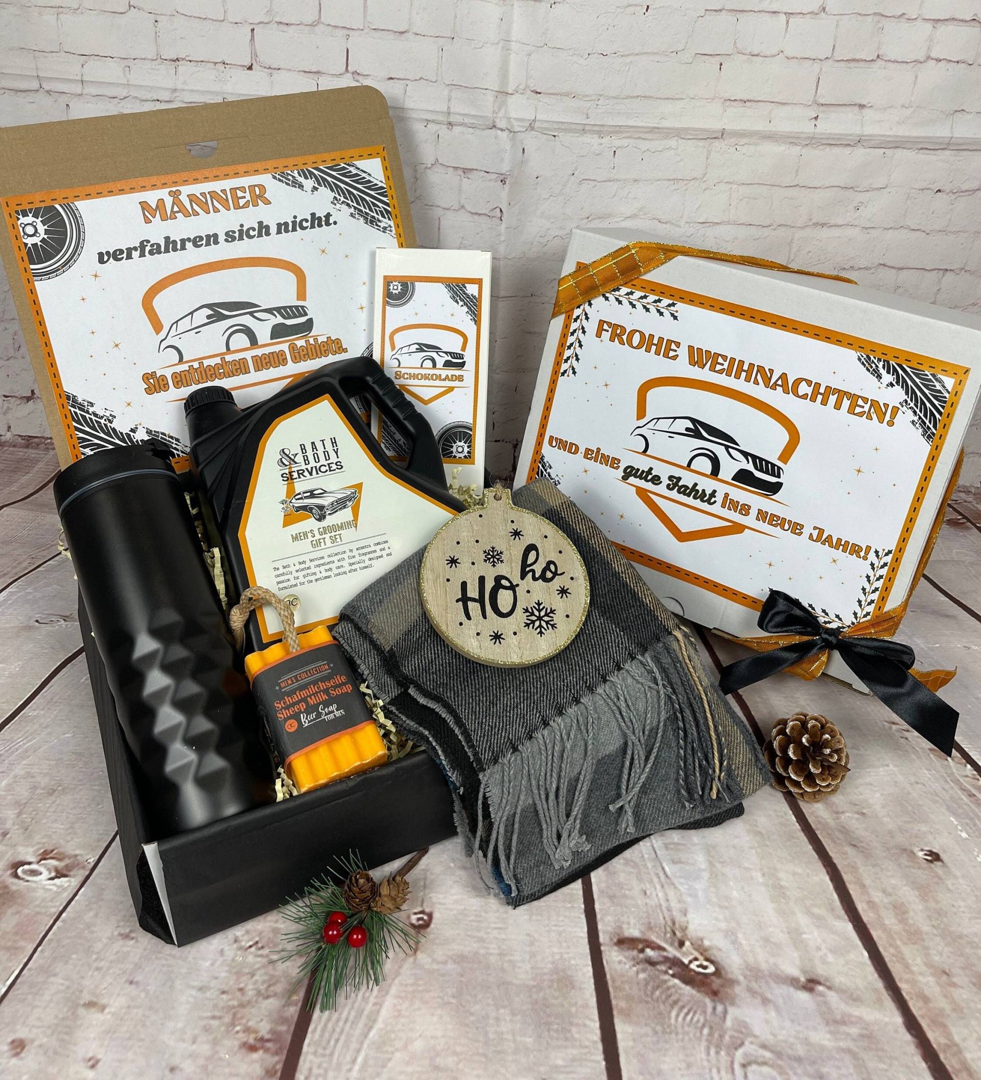 Geschenkbox "Autoservice", Geschenkset Weihnachten, Geschenkkorb, Weihnachtsgeschenk, Personalisierte Grußkarte, Männergeschenk, Geschenk von Etsy - DarDariBox