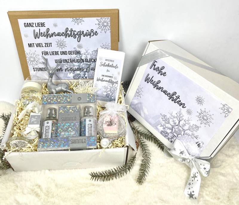 Weihnachtsgeschenk Für Frauen, Geschenkbox, Geschenkset Zu Weihnachten, Weihnachtsgeschenkbox, Wellnessset, Geschenkkorb, Silber Geschenk Weihnachtsgeschenk Für Frauen, Geschenkbox, Geschenkset Zu Weihnachten, Weihnachtsgeschenkbox, Wellnessset, Geschenkkorb, Silber Geschenk von Etsy - DarDariBox