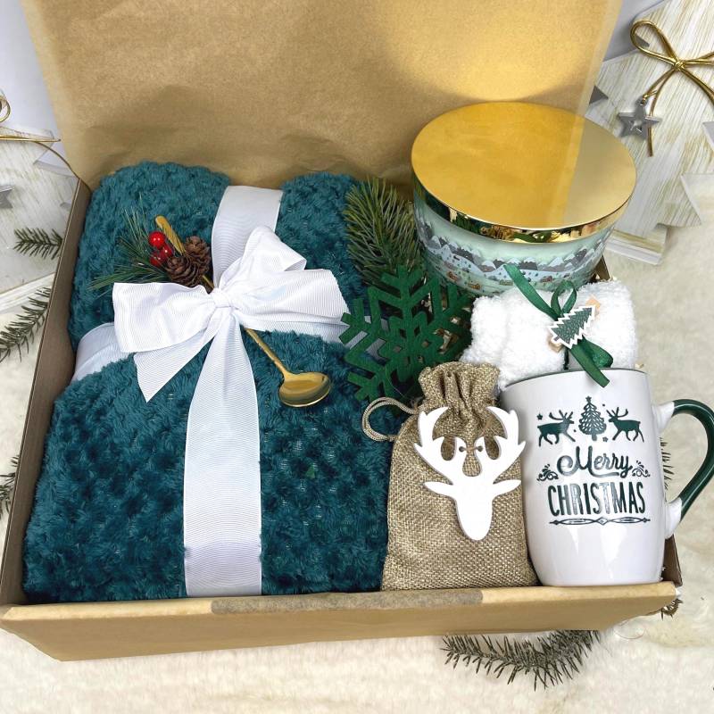 Weihnachtsgeschenkbox, Wohlfühlset, Kuscheliger Winterset, Personalisierte Karte, Geschenkset, Kuscheldecke, Geschenkbox, Duftkerze, Geschenk von Etsy - DarDariBox